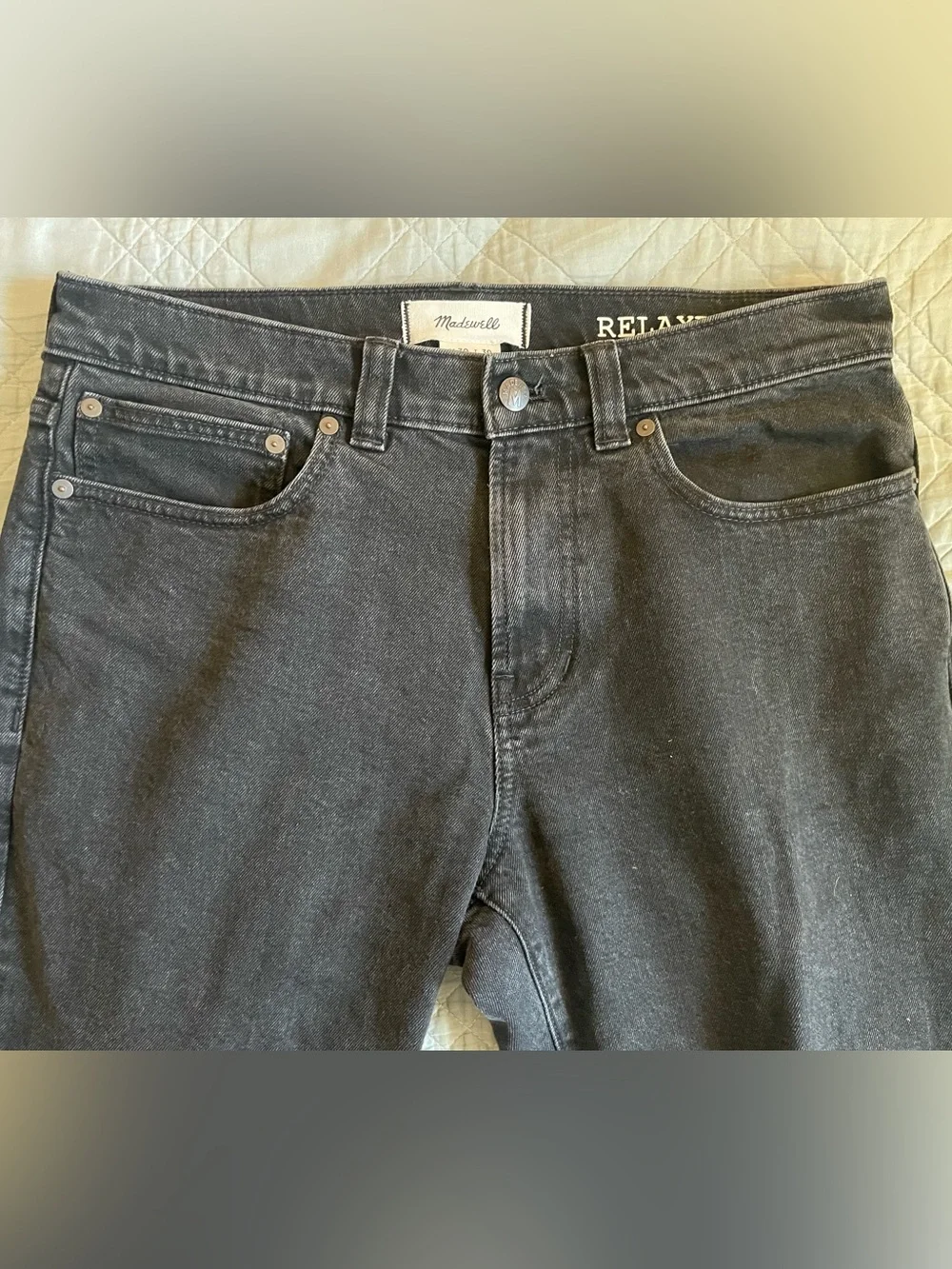 Madewell‎ Relaxed Taper Jeans in Hanlock Wash-Comfort Stretch Size 30 $148 NJ004